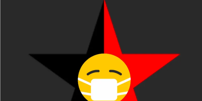 Anarchist star with Mask Emoji