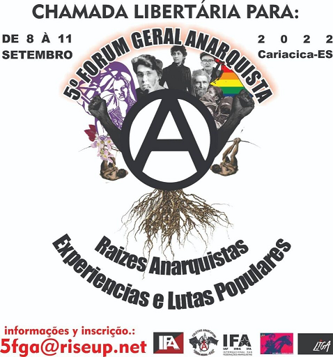 Call for Libertarian Forum in Brazil 8-11 Sept 2022 Cariacica