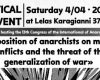 Cropped version of IFA Congress poster Saturday 4th April 2026 at LK37 anarchist Squat, Athens
