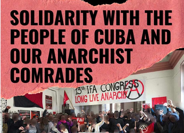 Cuban anarchists IFA solidarity poster Athens 2026 cropped